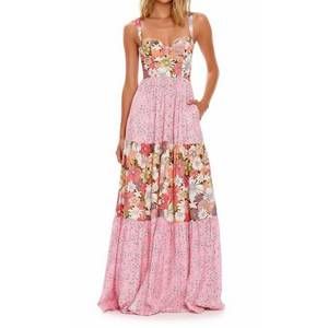 chinese dress ladies Hannah Lace Trim Maxi main image 1